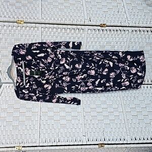 Lauren Navy/Pink Floral Dress - 12